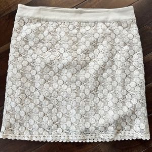 Kensie lace skirt with exposed zipper